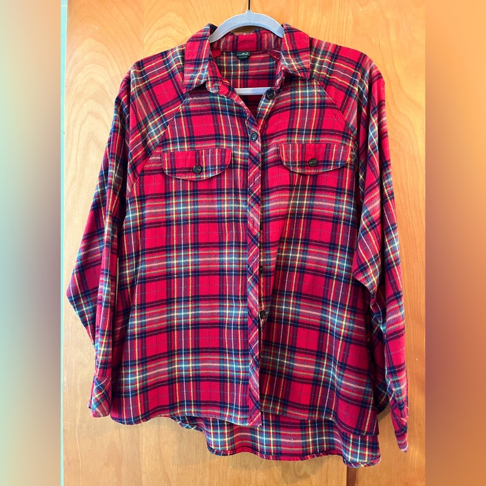 Red Plaid Flannel - Wild Fable